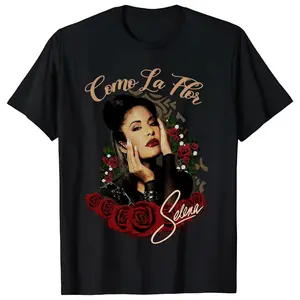 Limited Selena Quintanilla Shirt Como Tshirt Inspired Shirt Round Neck Graphic Cotton
