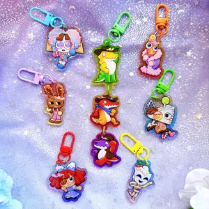 The Amazing Digital Circus Keychain Acrylic Charms, TADC Keychains, Cute Keyring Accessory, Fun Charm For Backpack Or Purse | High Quality and Customer Favorite Items
