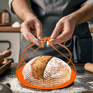 Sourdough Silicone Bread Sling, Reusable Baking Mat for Dutch Oven, Non-stick & Easy Clean Bread Mats with Handles for Sourdough