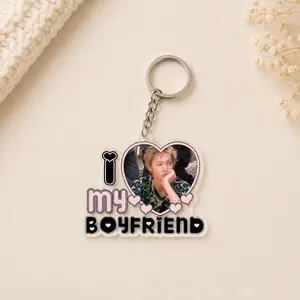 "I love my boyfriend" Coer Kpop Fan Acrylic Keychain - Cortiss Cute Bag Charm Gift for Fan