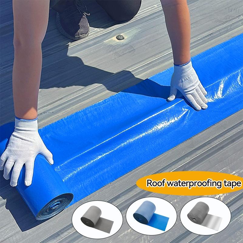 Roof Leak Repair, 3.94in (W) * 11yd (L), High Low Temperature Resistant (-76°F To 230°F), UV & Corrosion Resistant, Quick Leak Repair For Rusty Roofs Wood Structures & Corrugated Tiles