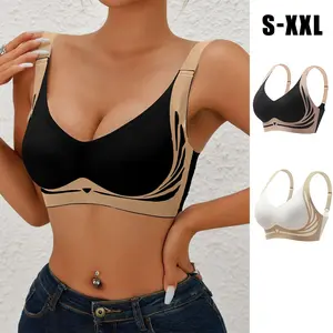 Z 1/2PCS EssElegance Seamless Support Ultra Soft Push Up Adjustable Straps Wire Free Fabric Style Breathable Womenswear Everyday D79-T