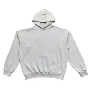 Men's 2022 Style Light Grey Cotton Hoodie - Soft, Cozy Comfortable Casual Top with Pocket for Everyday Men’s Clothes Oversized