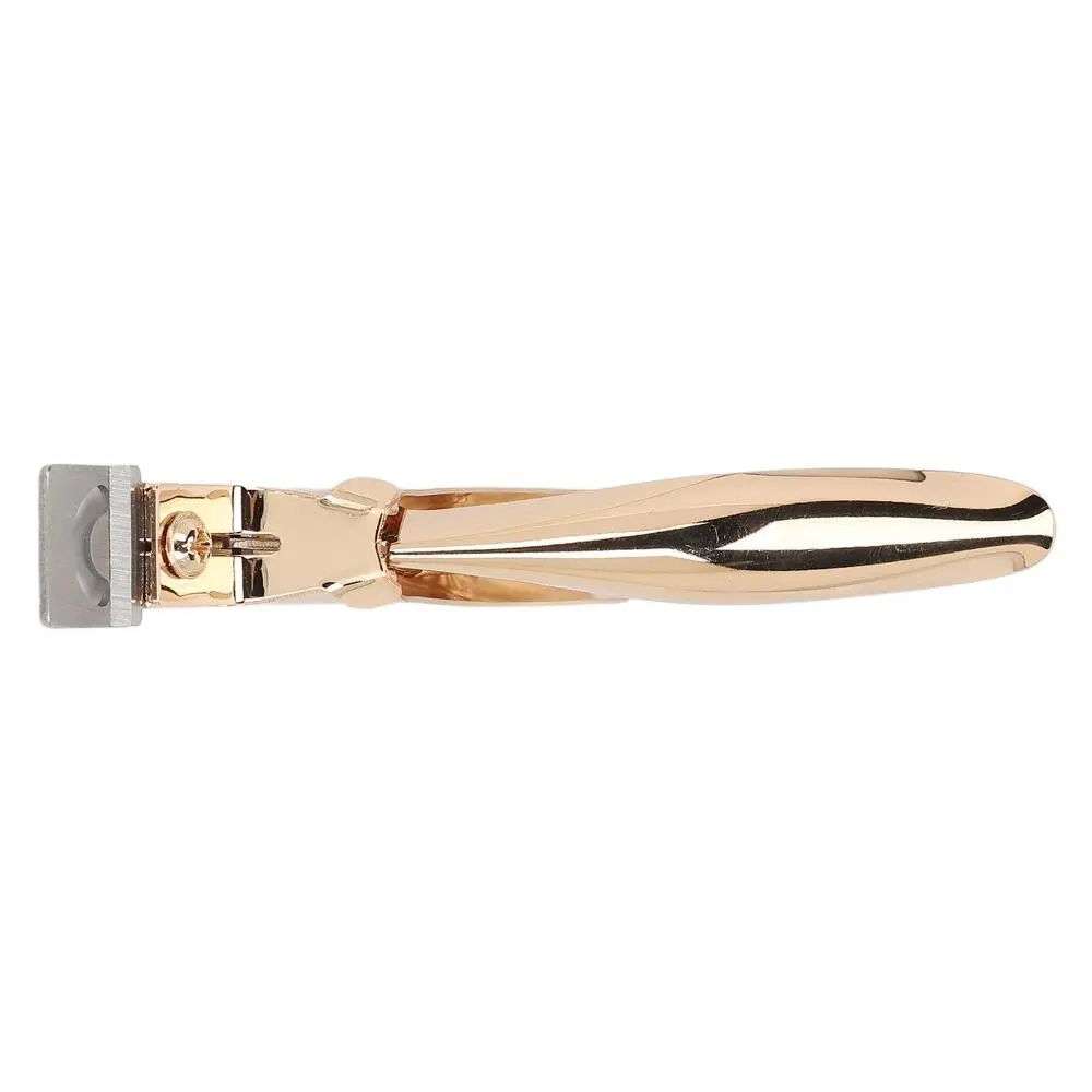 Stainless Steel Nail Tip Cutter Straight Edge Portable Size Fake Nail Trimmer U Shape Design Gold Color Manicure Cutter Tool