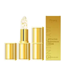 Jaysuing Gold Flake Infused Color Shifting Lip Balm Mild Gentle Formula Surface Hydrating Lip Care Soft Silky Texture Daily Moisturizing Tinted Lip Makeup