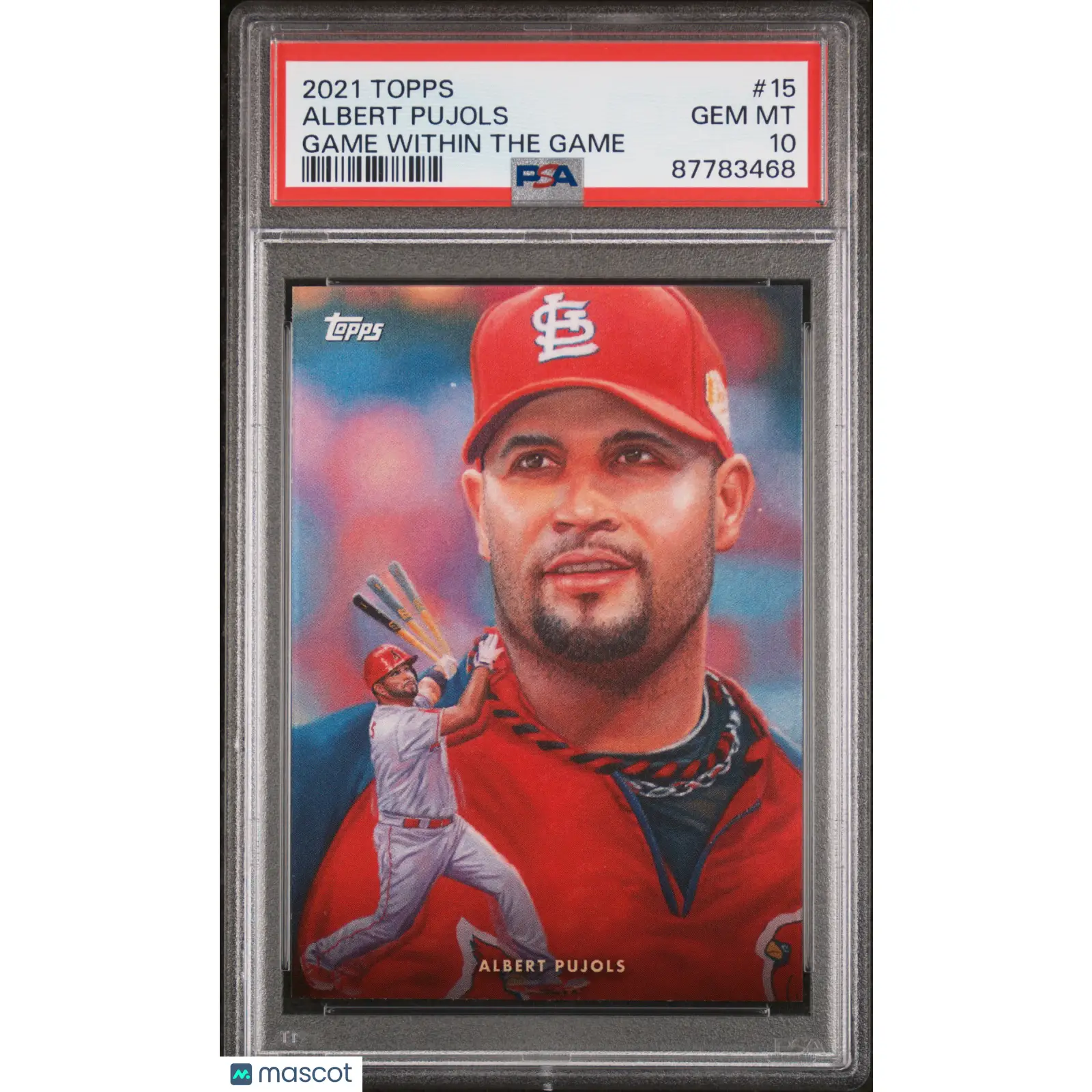 Albert Pujols PSA 2021 Topps Game Within The Game Baseball #15 10 87783468
