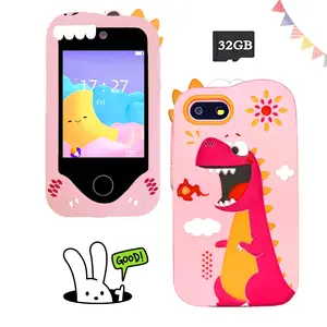 Mini Children's Phone Toy, 2.8 Inch Touch Screen with 1080P Video Recording, Games & Music, Fun Device for 3-12 Year Old Kids, Creative Travel, Birthday & Christmas Stocking Gift, Includes 32G Card