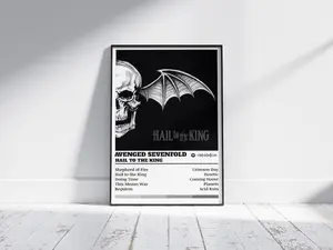 Avenged Sevenfold Poster Print | Hail to the King | Music Poster | Album Cover Poster | Wall Decor | Music Gift | Room Décor