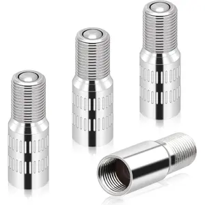 4 Pcs Valve Stem Extension 27mm Valve Extenders Brass Stem Extension for Car,Truck