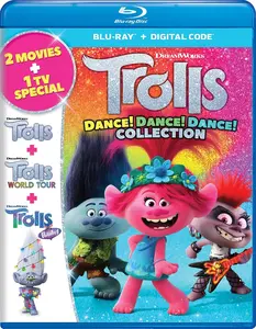 Trolls: Dance! Dance! Dance! Collection  [BLU-RAY MOVIE] 3 Pack,