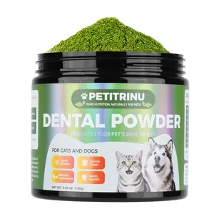 Dental Powder for Dogs Breath Freshener Teeth Cleaning Plaque Tartar Remover with Natural Clinically Studied Postbiotics 5.29 oz 150 g
