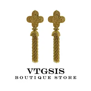 GOLD Tassel Earrings  | Vintage Glam Swaying for Boho/Weddings | Hypoallergenic & Weightless | Stop Basic Jewelry!