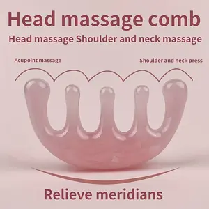 Ergonomic Scalp Massage Comb, Gentle Care, Wide Teeth, Resin Handle, Textured Bristles, Suitable for All Hair Types, Portable Meridian Comb, Wide Tooth Comb