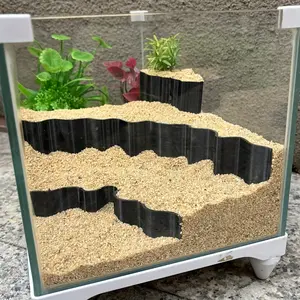 Aquarium 3-Piece Set 3D Printed Scenery Decor, Enhance Aquarium Layering, Fish and Shrimp Habitat, Perfect Aquatic Decoration