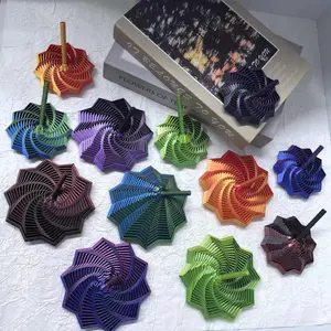 Sensory Fidget Star with Handle, Hypnotic Visual & Asmr Sound Relief Toy, Stress Relief Sculptures, Perfect Gift for Self and Loved Ones, Desk Fidget