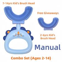 blue Manual toothbrush