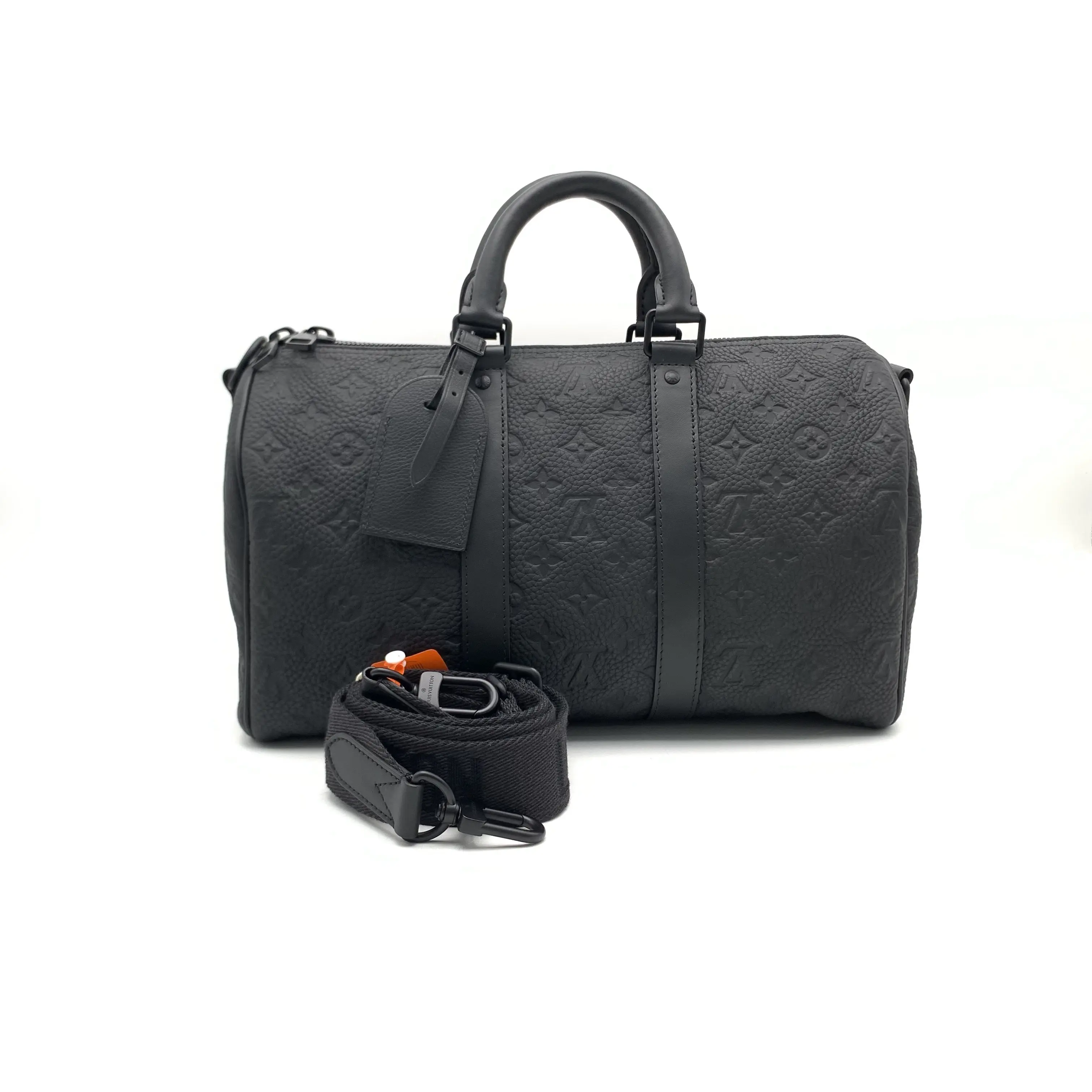 Pre-owned LV black houndstooth embossed crossbody bag kp35 10022609