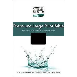 USED-CEB Common English Premium Large Print Bible, Decotone Black Onyx by Common English Bible (Unknown)