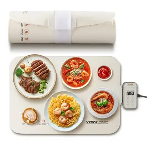 VEVOR Electric Warming Tray Rollable Food Warming Mat w/ Temp Control for Buffet，Summervibes