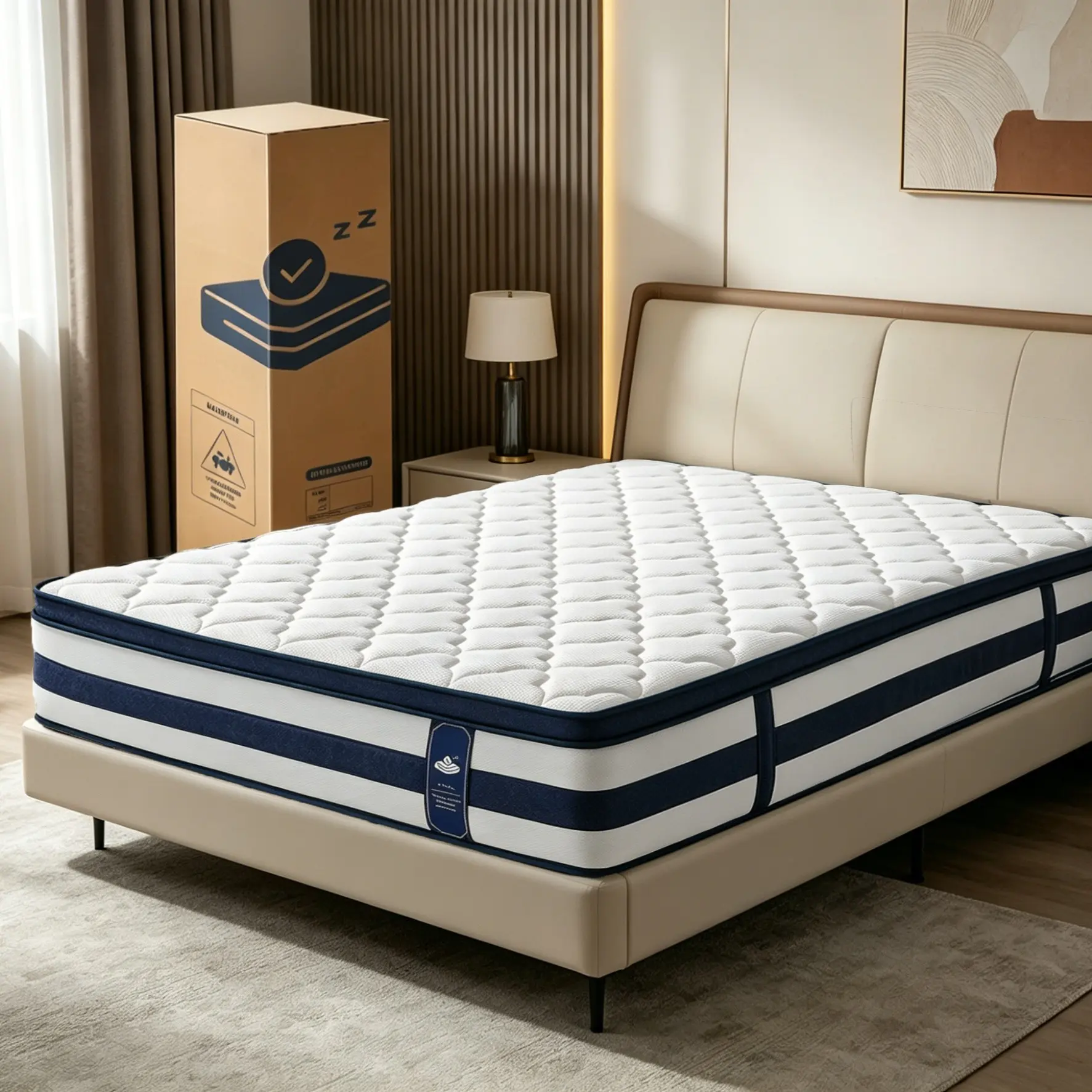 Resspry 14 Inch Cooling Gel Memory Foam Hybrid Mattress, Apex Collection 95% Motion Isolation Pocket Coil Mattress, Medium Firm Support for All Sleep Positions