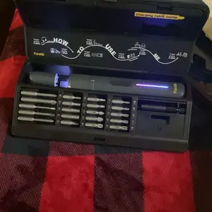 Fanttik S2 Pro Electric Screwdriver, Cordless Screwdriver Set, 7 Torque Settings, 0.5 to 6N.m, 20 Magnetic Bits, 1/4''Hex Shank, with 90° Angle Adapter, for Furniture, Household Repairs