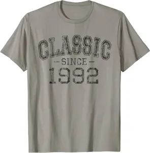 Classic Since 1992 Vintage Style Born In 1992 Birthday Gift T-Shirt
