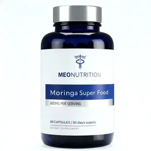 Moringa Capsules 800mg - Pure Horseradish Tree Leaf Superfood Supplement for Healthy Energy, Sleep & Joint Support - Made in USA, Vegan, Non-GMO - 60 Veggie Capsules