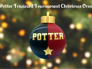 Harry Potter Triwizard Tournament Christmas Ornament 3D Printed
