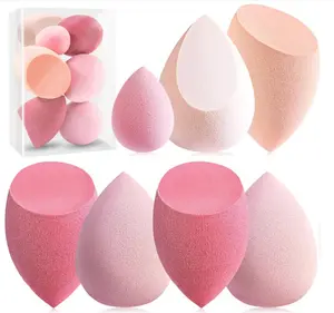 Makeup Sponge Set Foonbe Blender Sponges 7 Pcs for Liquid, Cream, and Powder, Latex Free, Multi colored Beauty Sponges with 1 Mini Sponge, Vegan & Cruelty-Free