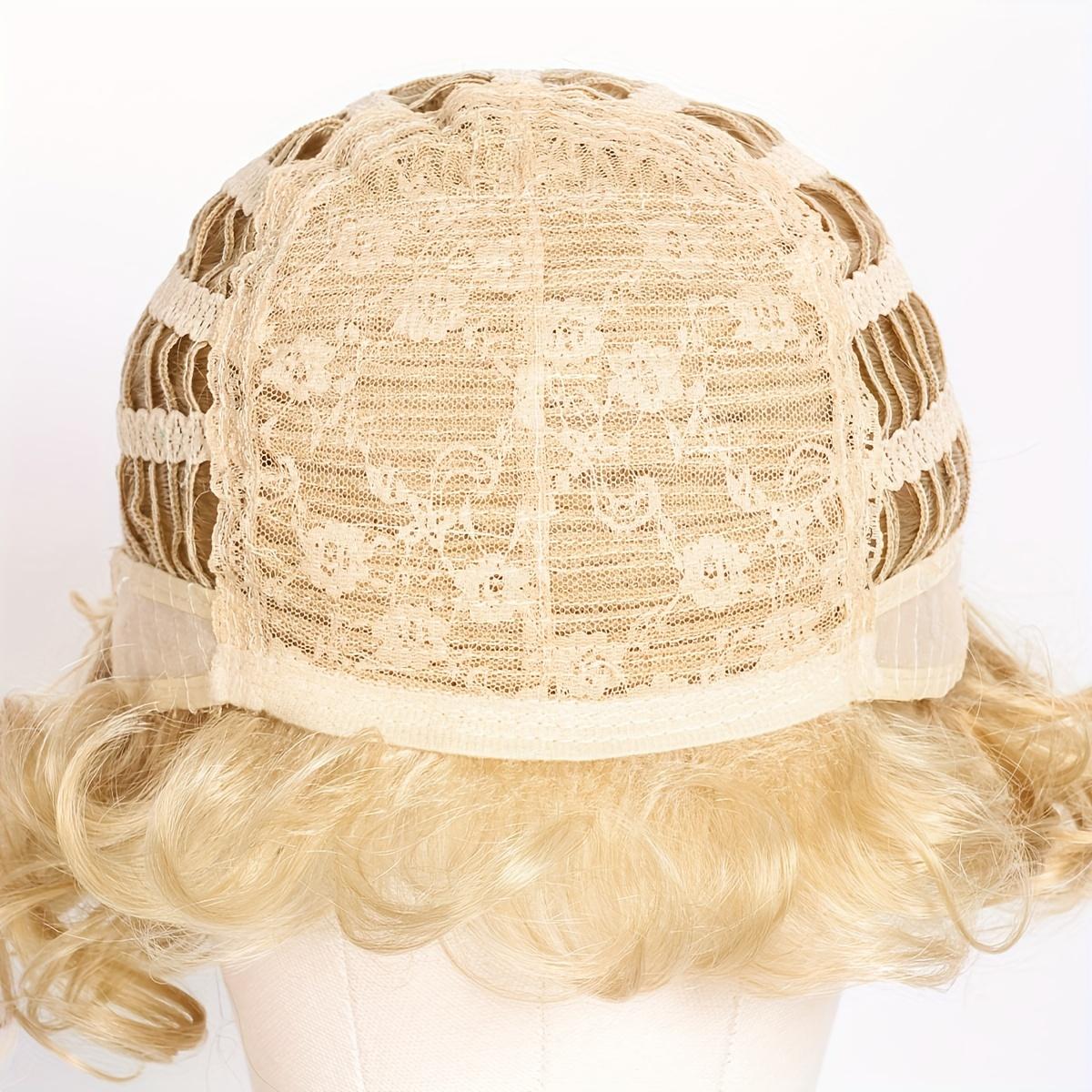 10-Inch Short Curly Wig with Side Bangs And Wavy Hair