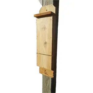Small Single Chamber Cedar Bat House, 20", Bird Houses by Mark, Western Red Cedar Made in USA