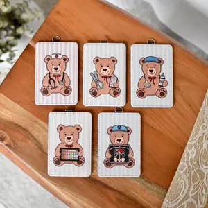 Teddy Bear ID Badge Holder