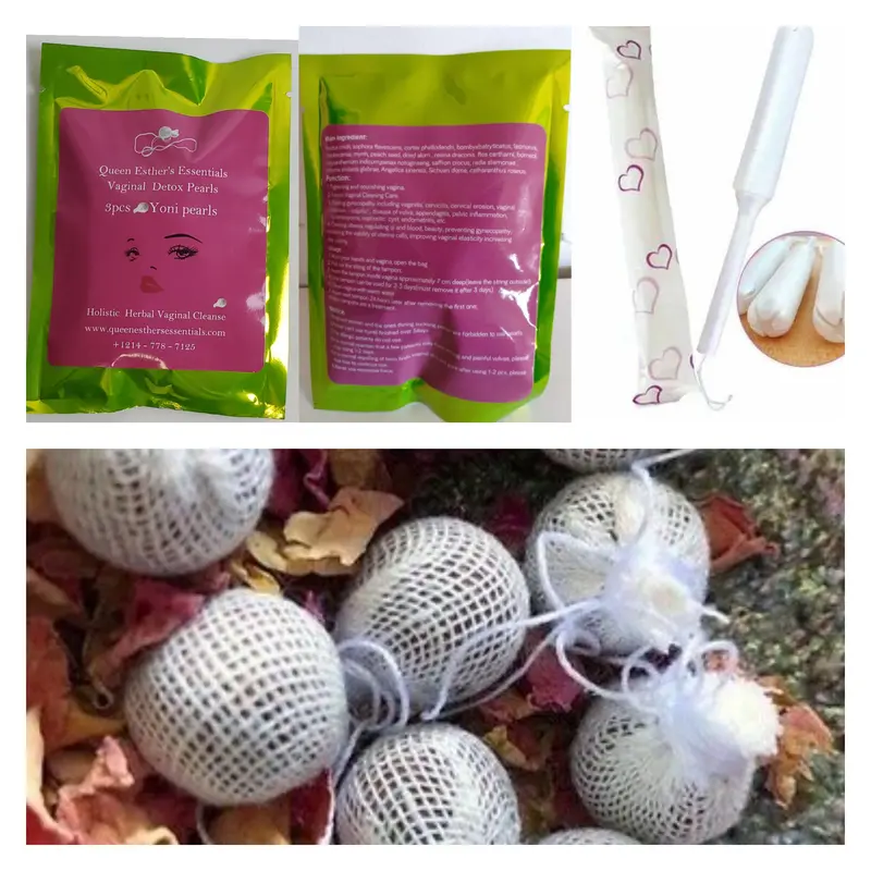 Yoni Pearls 3 To 9 Piece + Free Applicators yoni detox pearls Gentle Cleansing