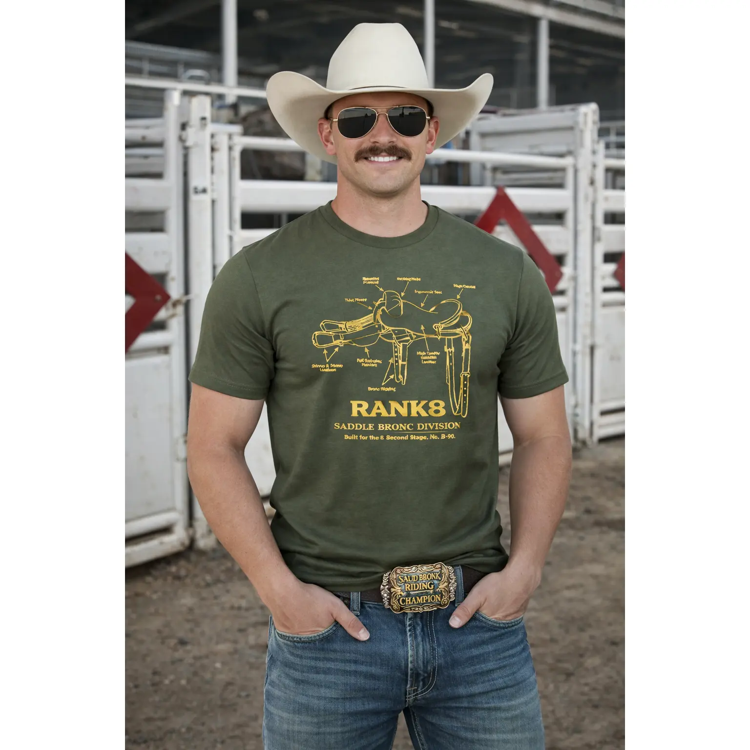 RANK8 – Saddle Bronc Division Tee - TikTok Shop