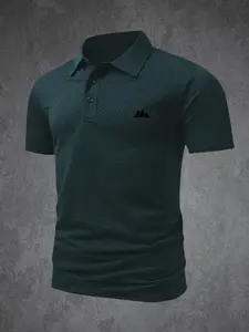 Triple Golf Course Men's Polo Professional Quick Drying Elite Social Robe Men's Ice Feel Quick Drying Polo Shirt Polyester Spandex Blended Summer Moisture wicking Sweat Athletic Tops