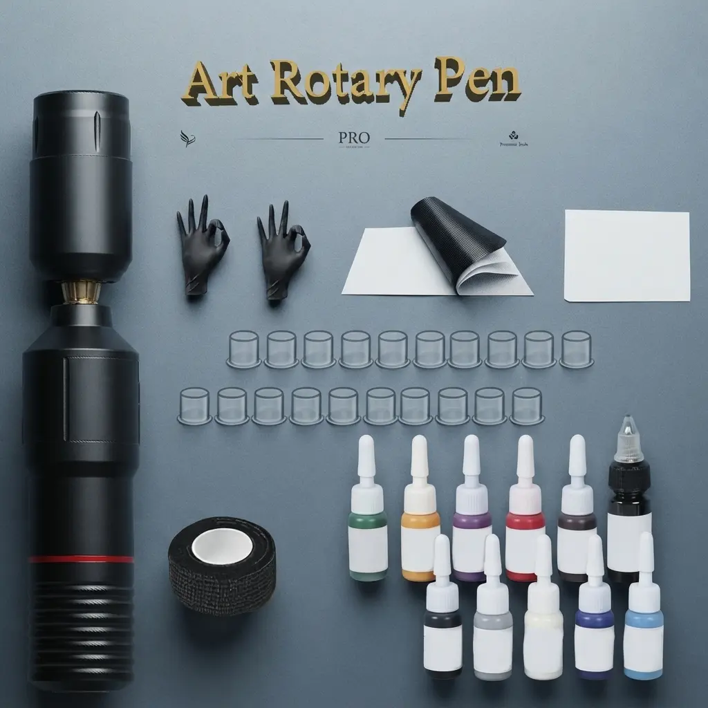 The Essentials Set – Wireless Rotary Art Pen Practice Kit with 10pcs Fluid Tips A Birthday Gift for My Boyfriend Christmas Gifts