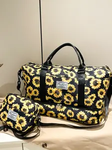 Large capacity travel tote bag, lightweight tote bag with multiple styles and patterns, fashionable and versatile, chic and trendy, suitable for college students, students, business trips, travel, fitness, men's and women's travel bags, Traveling Bag