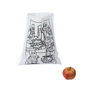 12" x 15" Color Your Own Superhero Drawstring Bags - 12 Pc.