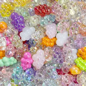 Cute Colorful Cloud Beads DIY Craft Decorations For Jewelry Making Beadable Pen Phone Chain Keyring Supplies Earrings Bracelet Necklace Accessories Home Decor Charms