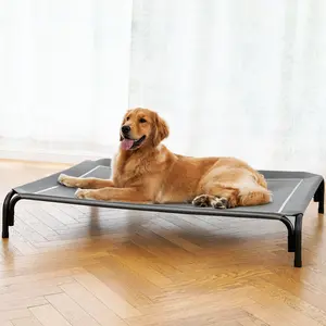 【VALUXE】 Elevated Dog Bed for Large Dogs, Cooling Pet Cot with Breathable Mesh & Durable Frame, Easy to Clean Raised Pet Mats for Indoor & Outdoor Home