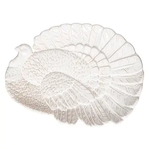 White Turkey Platter by Valerie