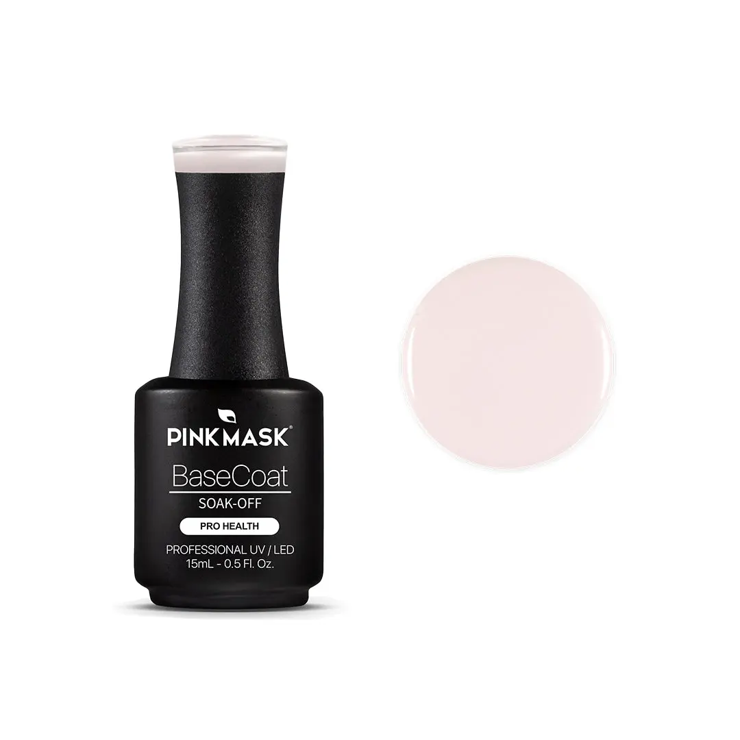 Strengthening Rubber Base Gel Coat, Flexible UV Polish for Thin Nails & Overlays, Professional Formula in Coconut, 13-Free & Vegan, 15ml, Nail Polish, Beauty Products, Nail Care, Gel Polish