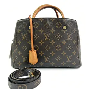 Pre-owned LV Monogram Montaigne BB Handbag D0130