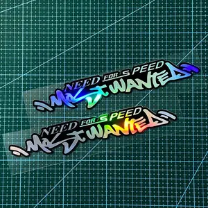 Need for Speed Letter Pattern Car Sticker, Sticker for Cars, Truck Decal, Waterproof Vinyl Sticker for Car Bumper, Window, Motorcycle Helmet, Fuel Tank, Perfect for Use As Vehicle Decoration, Universal Car Sticker