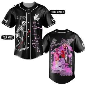 Lil Peep Everybody’s Everything Custom Baseball Jersey