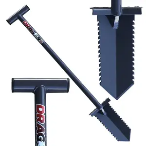 DragonXT 36" Shovel for Metal Detecting, Gardening, Cutting Clean Plugs for Easy Treasure Recovery