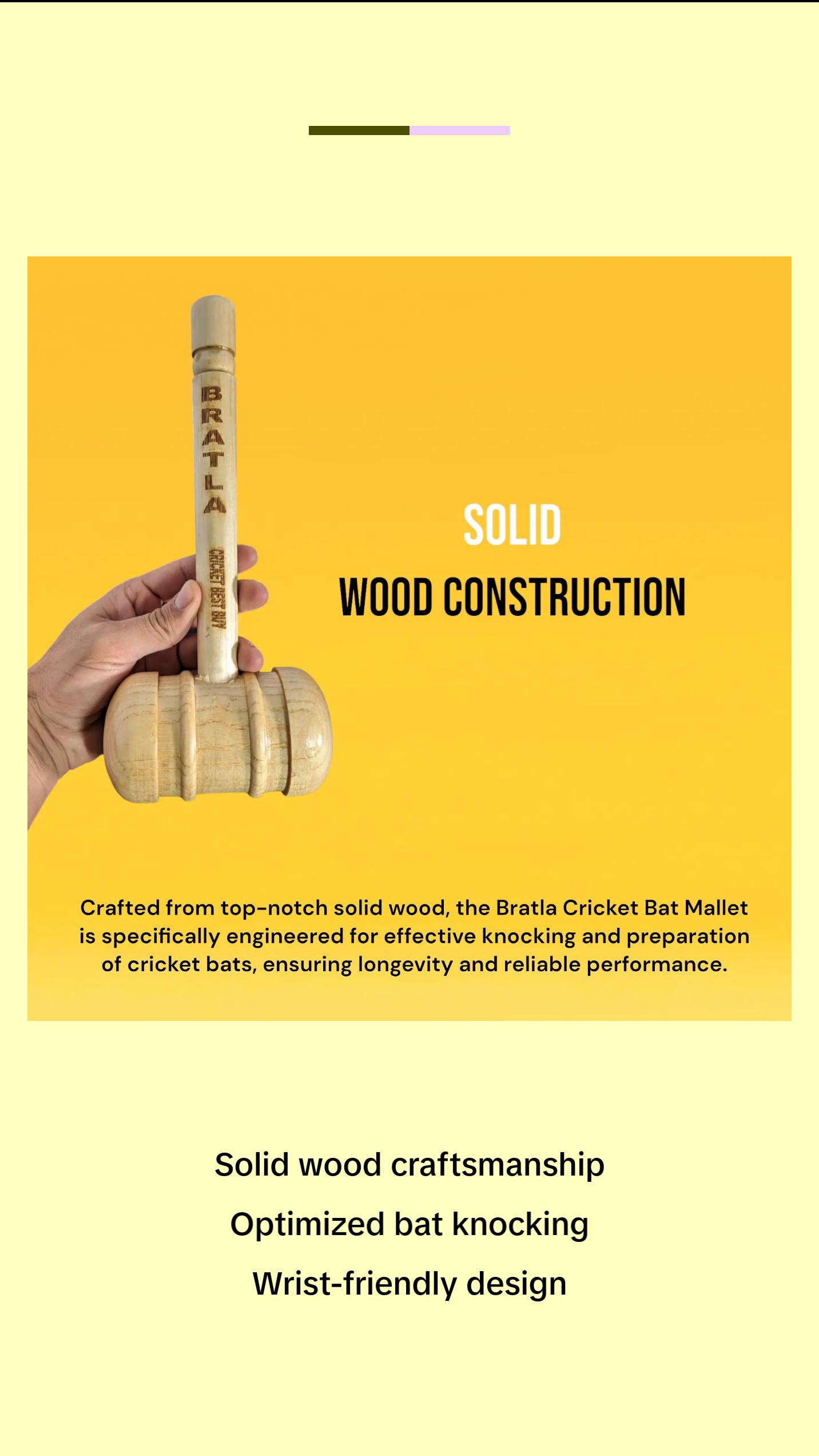 CBB Cricket Bat Mallet Wooden Pro Knocking Bat Hammer CBB Cricket Bat Mallet Wooden Pro Knocking Bat Hammer