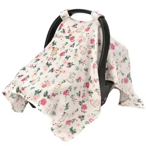 BeadBreath Cover Cloth Decorated with gentle flower and rabbit motifs, stylish yet highly functional for daily outings.