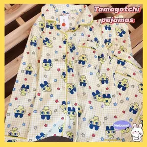 Tamagoko Mamiji Women's Long-Sleeved Pajamas Korean Style Cute Big Mouth Design Spring Autumn Home Clothes winterSummer Fashion