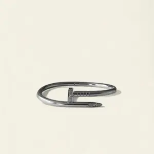 Eternavail Silver Nail Bracelet- Hypoallergenic- Simple Design as Described